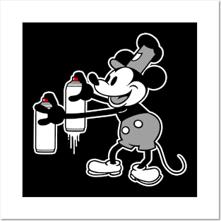 STEAMBOAT WILLIE - Graffiti style Posters and Art